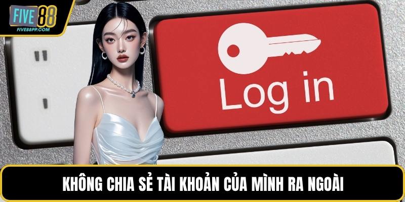 Không chia sẻ tài khoản của mình ra ngoài
